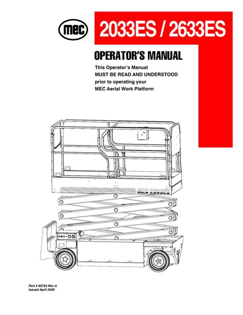 mec 2033es manual