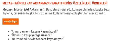 Mecazı Mürsel Nedir