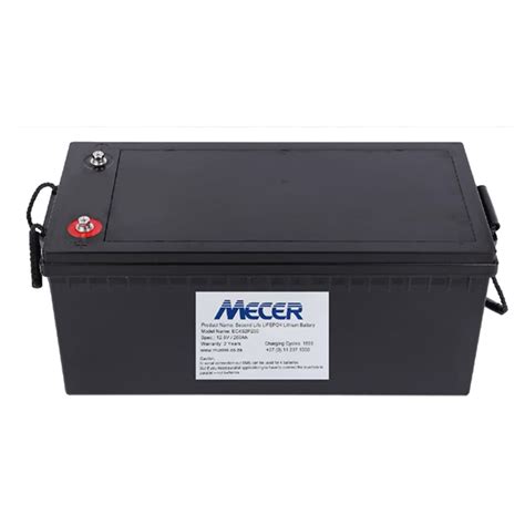 Mecer 200a 12v Lithium Ion Battery Lifepo4 Cga Mecer Lifepo4 12 8v 200ah Lithium Battery - Mecer Lifepo4 12.8v 200ah Lithium Battery