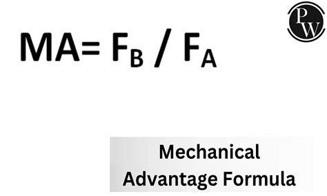 Mechanical Advantage Formula On A Seesaw