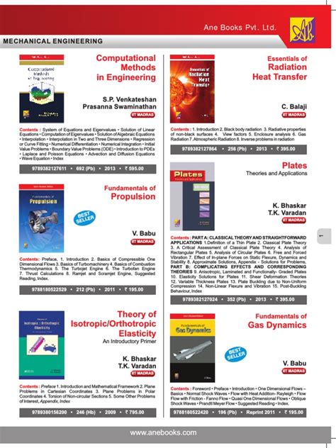 Mechanical Engineering Ane Books