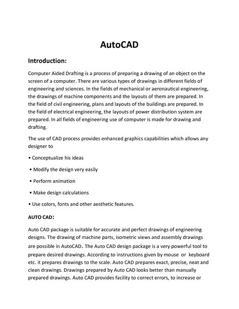 mechanical engineering cad lab manual second sem