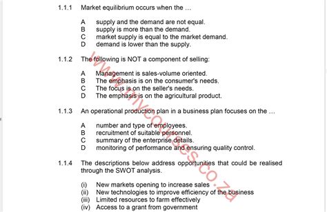 Mechanical Exam Question Papers Grade 11