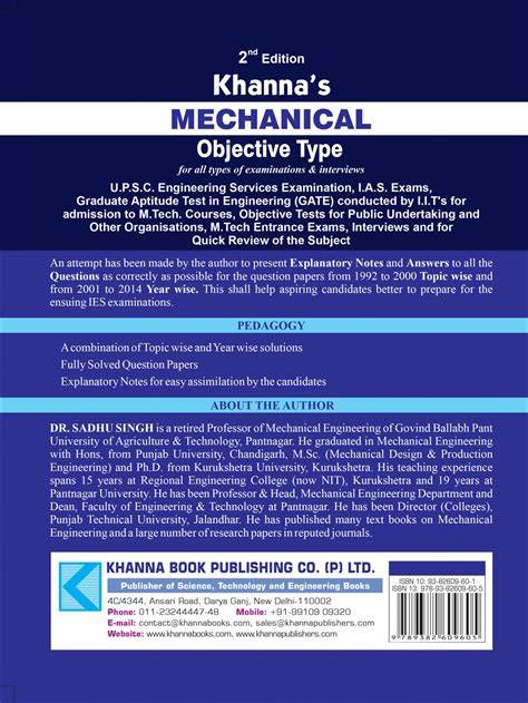 mechanical khanna publication objective