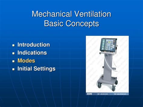 Mechanical Ventilation Ppt