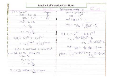 mechanical vibration vtu notes new