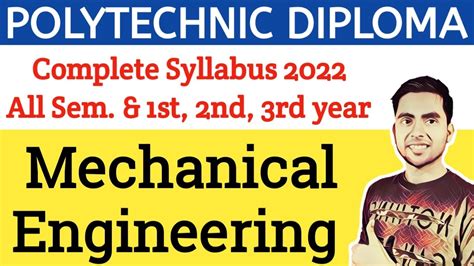 Full Download Mechanical Engineering Diploma 4Th Sem Syllabus 