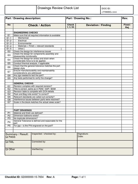 Full Download Mechanical Engineering Drawing Review Checklist 