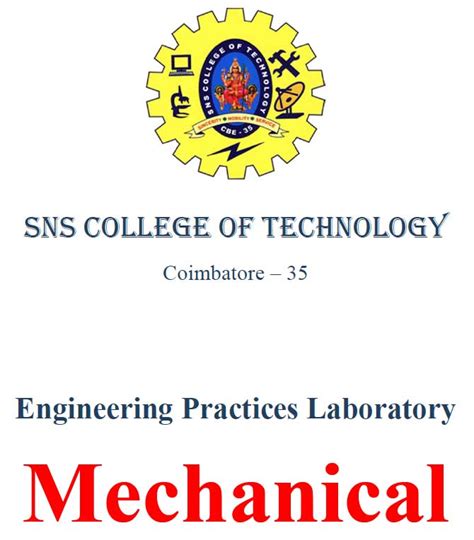 Download Mechanical Engineering Laboratory Manual 