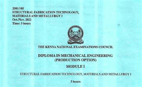 Download Mechanical Engineering Past Paper 