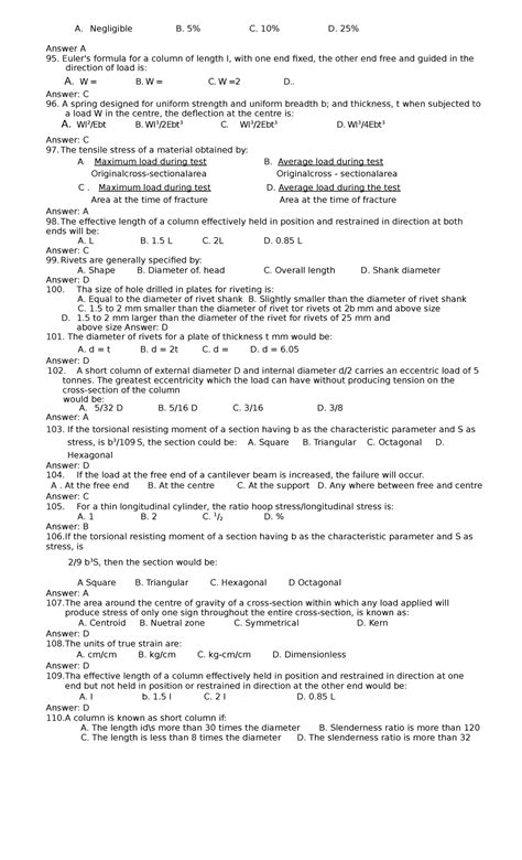 Read Online Mechanical Engineering Practice Test 