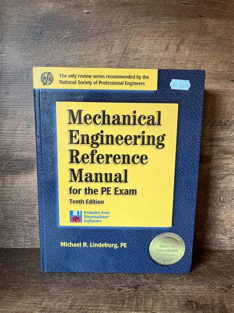 Download Mechanical Engineering Reference Manual For The Pe Exam 10Th Edition Engineering Reference Manual Series By Michael R Lindeburg 1997 05 01 