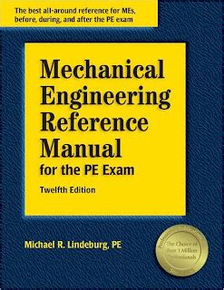 Read Mechanical Engineering Reference Manual For The Pe Exam 12Th Edition Download 
