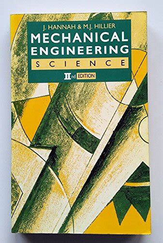 Full Download Mechanical Engineering Science By Hannah Hillier 
