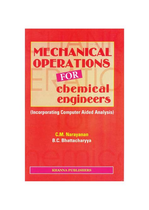 Read Online Mechanical Operations For Chemical Engineers Pdf 