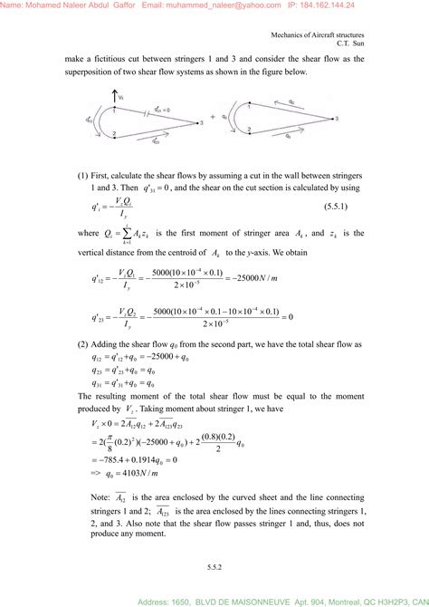 Mechanics Of Aircraft Structures Solution