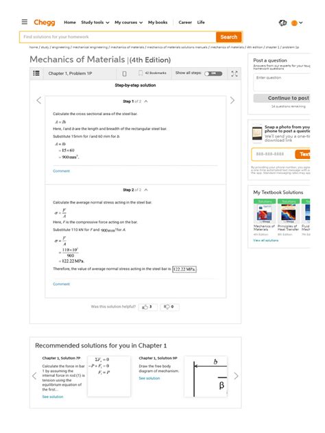 Mechanics Of Engineering Materials Solutions Manual