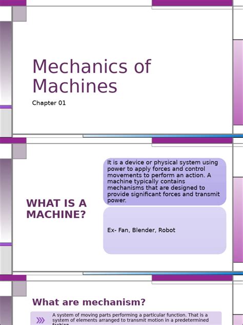 mechanics of machine by g h ryder