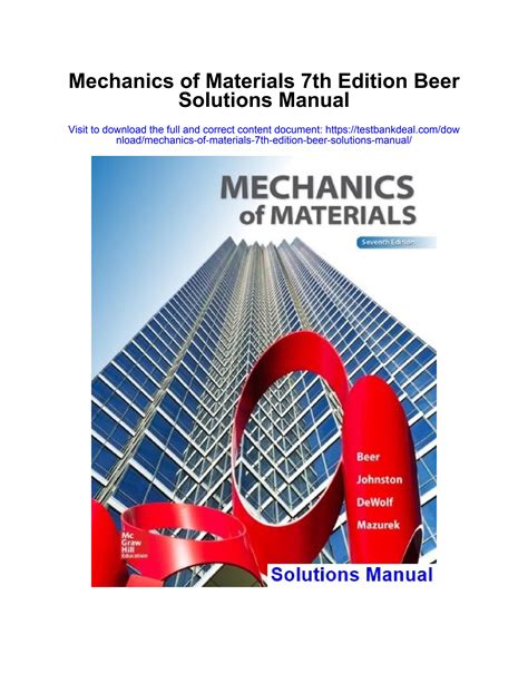 Full Download Mechanics Of Material 7Th Edition Beer Nocread Com 