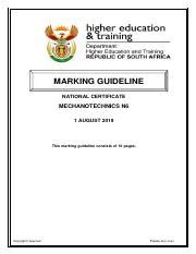 Download Mechanotechnics N6 Previous Question Papers And Memorandum 