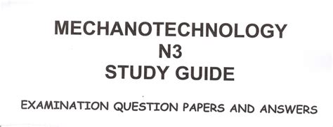 Full Download Mechantechnology N3 Question Papers 