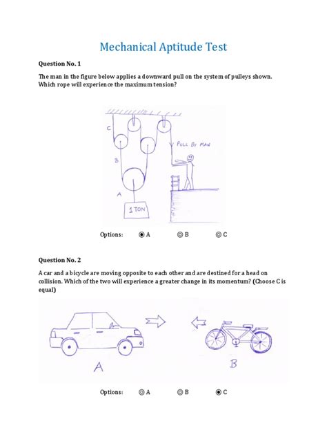 Mechatronics Aptitude Test Papers
