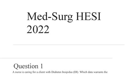 Med Surg Hesi 2022