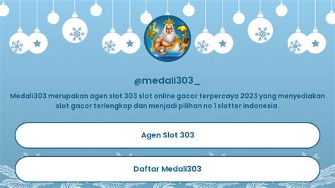 Medali303 Portal Link Daftar Amp Login Slot Gacor Medali303 - Medali303