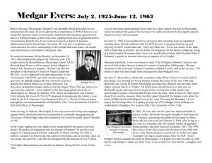 medgar evers mini biography