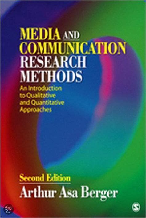 Read Online Media And Communication Research By Arthur Asa Berger 