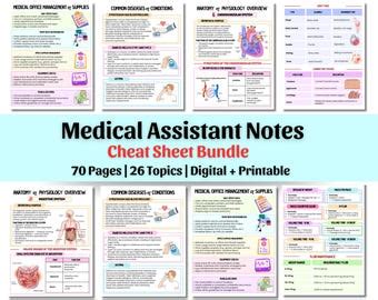 Medical Assistant Cheat Sheet Pdf