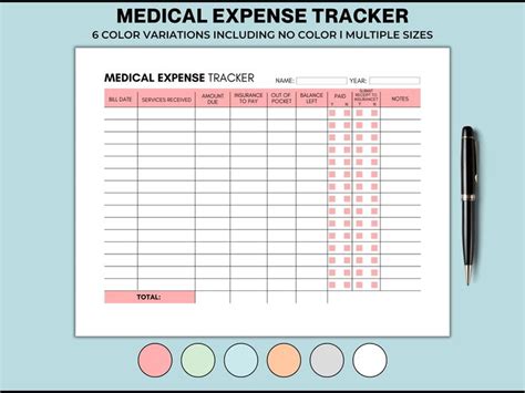 medical bill payment tracker … Medical binder, Medical billing