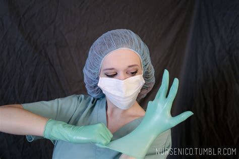 Medical gloves porn