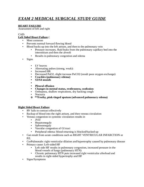 Medical Surgical Study Guide Answer Key