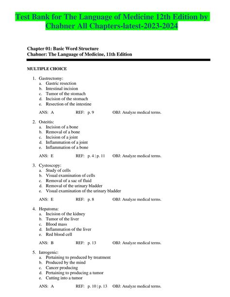 Read Medical Language Second Edition Answer Key 