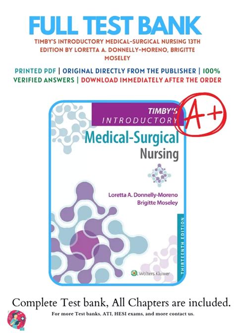 Download Medical Surgical Nursing 13Th Edition Test Bank 