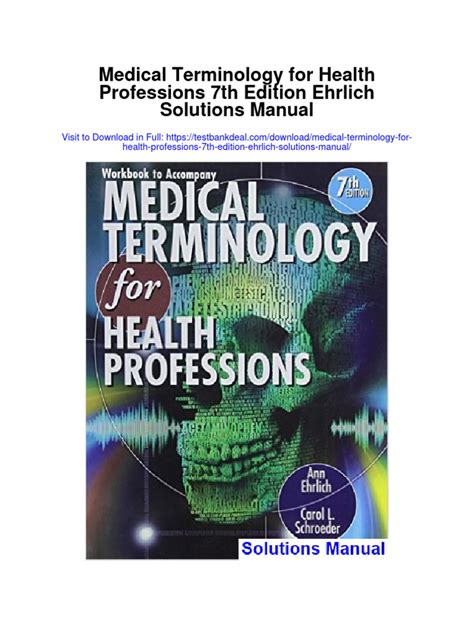 Download Medical Terminology Ehrlich 7Th Edition Lesson Plan 