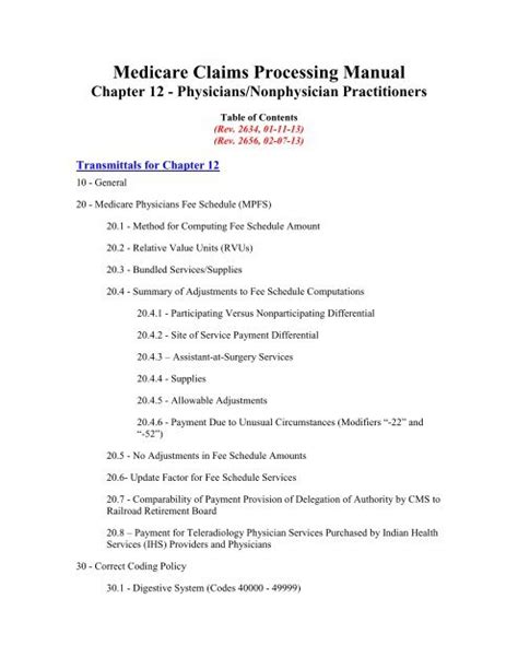 Download Medicare Processing Manual Chapter 12 