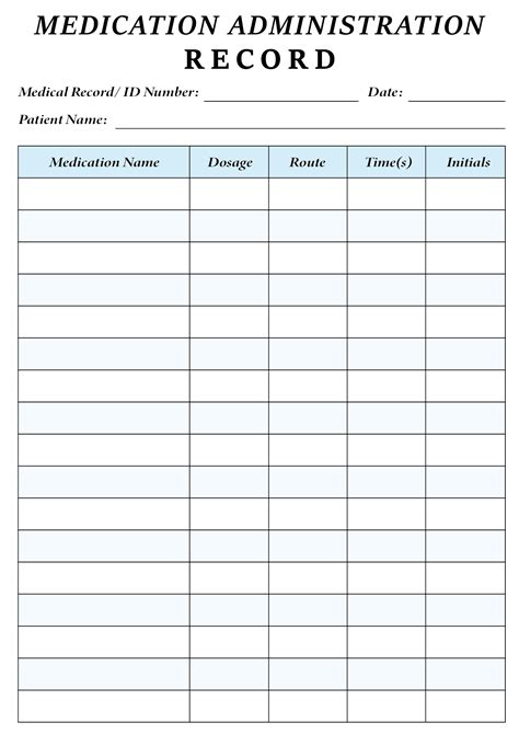 Medication Administration Record Pdf