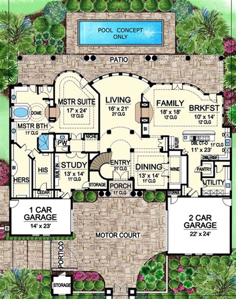 Mediterranean Floor Plans