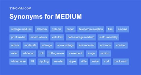 Medium Synonym