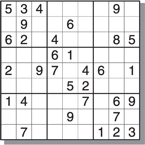 Read Online Medium Sudoku Puzzles With Answers 