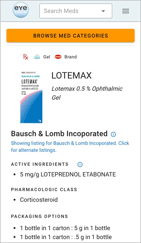 meds - Contact Lens Clinical Reference