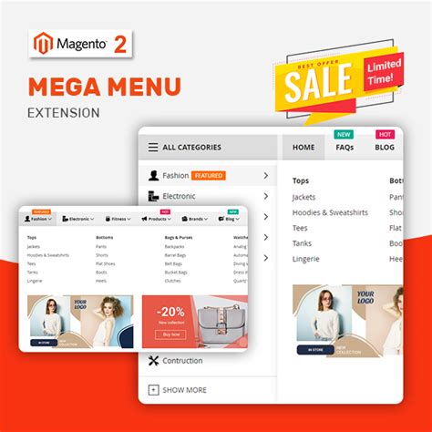 mega menu module in magento
