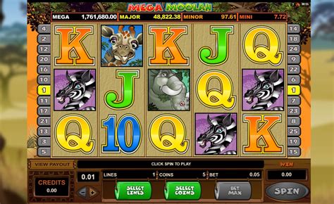 Mega Moolah slot game at Mohegan Sun Casino