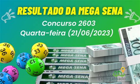 Mega Sena 2603 Sorteia Hoje  21 6  Prêmio De R  3 Milhões - Mega Sena