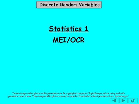 Mei Statistics 1 Discrete Random Variables Answers