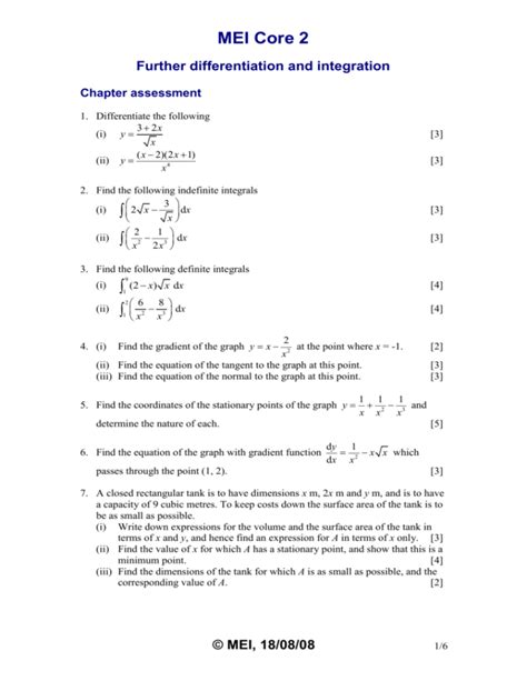 Full Download Mei Integral Answers 