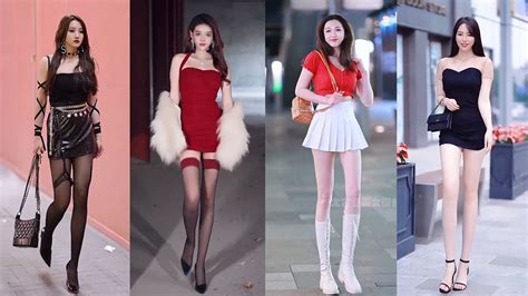 mejores street fashion tik tok 2022 hottest chinese girls street fashion style 2022