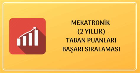 mekatronik 2 yıllık tabans